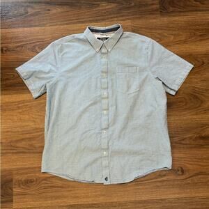 Cody James Blue Short Sleeve Button Down Shirt Size Large